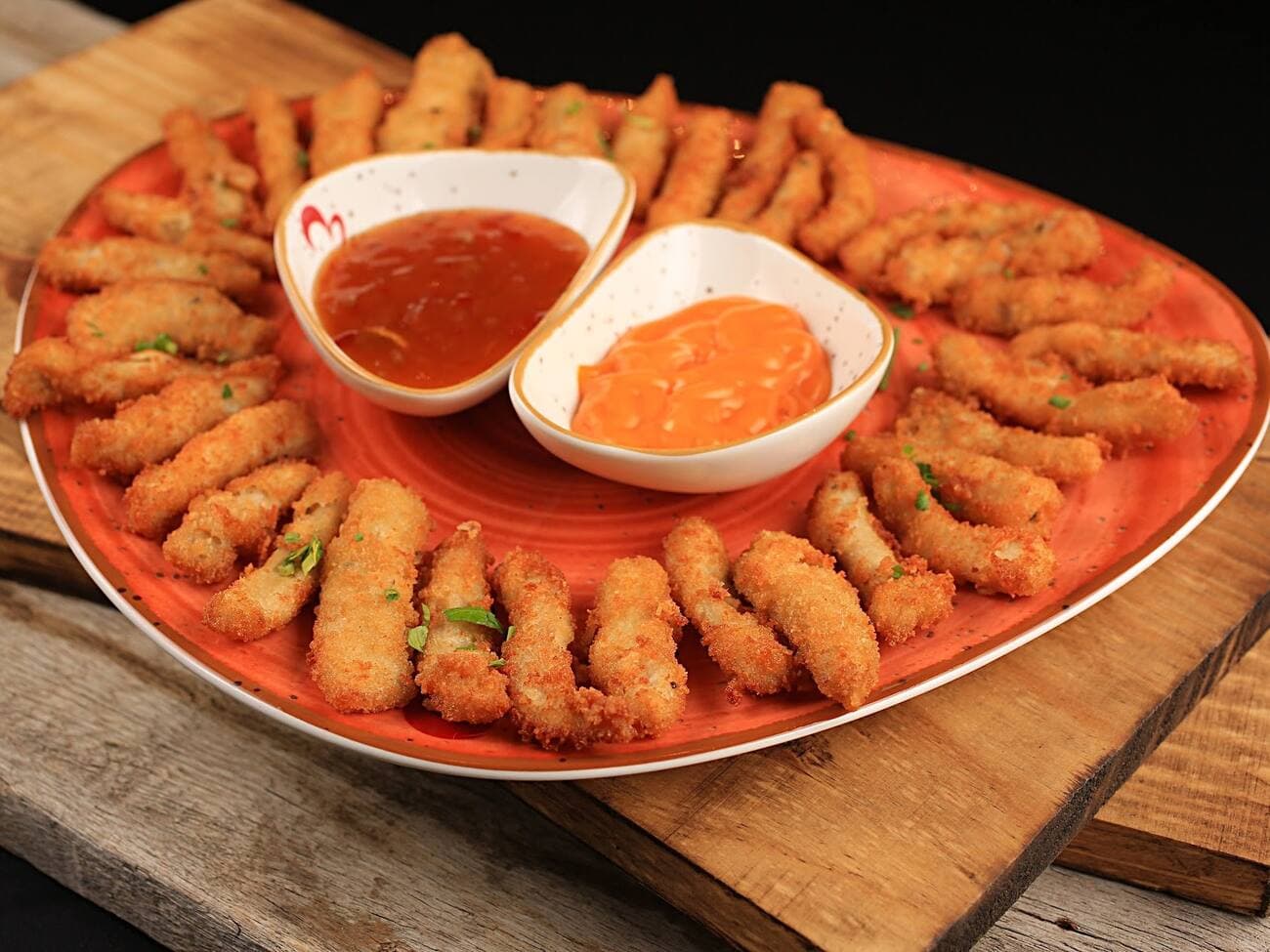 Tiras de Filé de Frango Empanadas